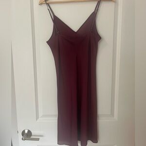 Armani Jeans y2k slip dress burgundy 6